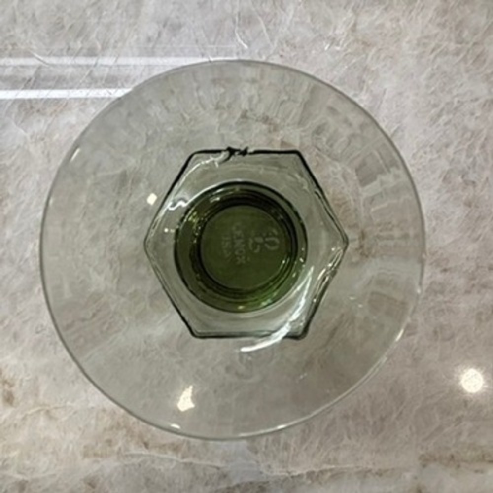 Vintage LENOX USA Green Stem Wine Glasses Set of 6 Two Styles Hand Blown Goblets - Picture 9 of 12